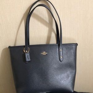 Navy Blue Coach Purse